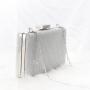 HR472 Ladies Luxury Dinner Clutch Bag Vintage Simple Chain One Shoulder Banquet Bag Shiny Style Square Bridesmaid Handheld Bag