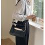 Factory wholesale new PU leather fashion simple ladies shoulder bag metal chain decoration women's handbags