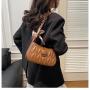 Silk scarf bow crossbody women's bag 2024 new fashion embroidery shoulder bag handbag ladies bags