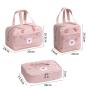 Gelory Daily Use 3 Sizes Outdoor Picnic Portable Insulated Thermal Lunch Handbag Oxford Cloth Cartoon Lunch Box Bag