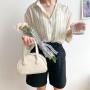 New Candy Color Single Shoulder Crossbody Bag Small and Medium Half Round Dumpling Bag Shaped Handheld Saddle Bag