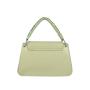 Summer leisure handbags for woman light green shoulder bag with woven handle elegant flap underarm bag
