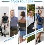 Gelory New Style Fashion Multi-function Durable Fanny Pack Waterproof Multi-pocket Waist Packs Pu Chest Bag With 4-zipper Pockets