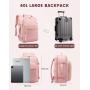 LOVEVOOK 40L Flight Approved Travel Backpack Waterproof Large TSA 17inch Luggage Daypack with 3 Packing Cubes Carry on Backpacks