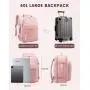 LOVEVOOK 40L Flight Approved Travel Backpack Waterproof Large TSA 17inch Luggage Daypack with 3 Packing Cubes Carry on Backpacks