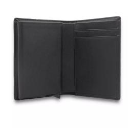 Mens luxury pop up wallet wholesale rfid blocking aluminum card case genuine leather slim bifold wallet