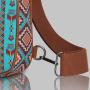 Hot Selling Custom ethnic style pattern PU Leather Patch Single Shoulder Women's Chest Bag Bohemian Crossbody Bag