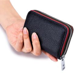 Custom fashion women coin purse leather mini wallet rfid blocking leather coin purse wallet for women