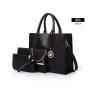 Retro Women Purse Set 3 PCS Handbags China Wholesale PU Lady Bags Girl Chains Zipper Square Handbag bolsas para mujer