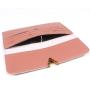Simple Design Ladies PU Leather Women Foldover Slim Wallet With Zipper Bag