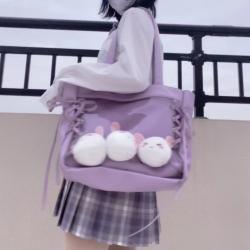 Hot Sale customize clear PVC ita handbag china factory design itabag with pin display insert