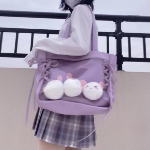 Hot Sale customize clear PVC ita handbag china factory design itabag with pin display insert