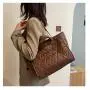 ZR248 Large Capacity Lingge One Shoulder Women's New Fashion Chain Handbag Casual Trend Texture Crossbody Bag