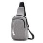 XL014 Men's Chest Bag New Version Waterproof Oxford Fabric Crossbody Bag With Earphone Hole Durable Fashion Shoulder Backpack