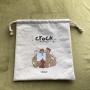 Small Gift Drawstring Canvas Bags With Logo Custom Packaging Bag Canvas Drawstring Bag