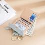 ZR616 Women's Short Wallet Fashion Girl Lovely Buckle Wallet Horizontal Square Card Holder Handbag Coin Purse Zero Wallet