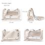 LOVEVOOK casual hot sale transparent bags women PVC clear shoulder crossbody bag summer purse card holder for ladies handbag set