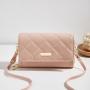 2024 new double layered embroidered mobile phone bag for women small women's shoulder crossbody bag messenger bags ladies purse