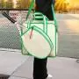 ZWY174 Daily Fitness Tennis Badminton Shoulder Bag Canvas Portable Lightweight Racket Storage Bag Men Women Sports Crossbody Bag