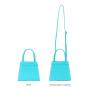 Sweet Color Ladies Handbags Square Shape Long Shoulder Strap Factory Manufacture Pu Leather Crossbody Bag