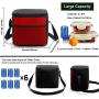 Gelory Small Insulated Lunch Box 6 Cans Cooler Lunch Bag Reusable Thermal Lunch Tote Bag for Office Work
