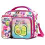 Colorful Cartoon Print Thermal Insulation Cooler Bag New Arrival Kids Lunch Bag Bottle Holder Compartment