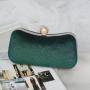 New Velvet Gilded Retro Party Handbag Evening Bags for Women Wedding Bag Celebrity Solid Color Qipao Dress Bag Lock Buckle