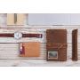 Leather Credit Card Wallet Holder Men Slim Wallet with Money Clip DDP shipping