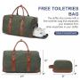 2022 LOVEVOOK factory wholesale canvas large men travel bags with With Shoe Compartment and Toiletry weekender  duffle bags
