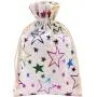 Gelory 5x7 Inch Color Star Burlap Gift Linen Drawstring Bags Jewelry Pouches For Party Wedding Favors Crafts