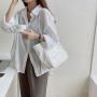 Latest Korean Fashion Large Capacity Handbags Large Capacity Shoulder Bag Trend Versatile Simple Pu Leather Shoulder Handbags