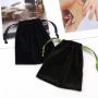 New Fabric Reusable Small Velvet Jewelry Watch Storage Bag Custom Logo Printed Drawstring Velvet Gift Jewelry Pouch