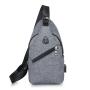 Wholesale Outdoor Travel Casual Messager Bags Canvas USB chargingChest Bags Men Portable Shoulder Crossbody Bag