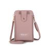 Ladies Korean Fashion Multi-Function Shoulder Wallet New Wholesale Solid Color Diagonal Mobile Phone Bag Single Strap Touch