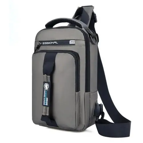 ZR543 New Fashion Unisex Chest Bag Wholesale Single Shoulder Unisex Bag Oxford Cloth Earphone Hole Portable Side Bag Waterproof