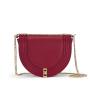 Wholesale OEM ODM Women Saddle Bag Fashion Vegan Leather Cross Body Bag With Chain Ladies Shoulder Bags
