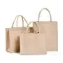Custom Logo Color Natural PE Coating Lamination Burlap Eco Friendly Grocery Reusable Jute Shopping Bag Tote Bags