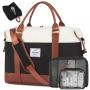 LOVEVOOK large Carry on Overnight bags with Shoe Hospital Bag for women Weekender gym Bag Travel luggage Duffle Toiletry handbag