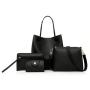 2024 new design lychee grain women's bags fashion women bag single shoulder bag handbag diagonal cross four sets of wholesale
