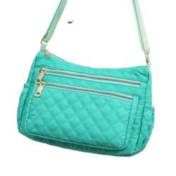 Trendy Ladies Leather Handbag with Large Capacity Single Shoulder Quilted Bag Vintage Summer Style Pearl Decoration Zip Closure