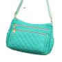 Trendy Ladies Leather Handbag with Large Capacity Single Shoulder Quilted Bag Vintage Summer Style Pearl Decoration Zip Closure