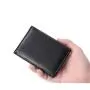 KBW223 New European and American Men's Fashion Leather Wallet Anti-RFID Theft Short Hand Push Card Space Money Clip