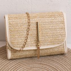 New Bag 2022 Korean Fashion Woven Single Shoulder Messenger Small Square Bag Woman Discount