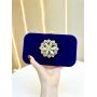 New arrival evening handbag diamond suede inlay clutch bag women party purse handbag clutch evening bags