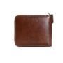 High Quality Custom  Retro spliced stone pattern coin black wallet horizontal three-fold chain men's short wallet