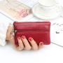 Wholesale Women PU Leather Coin Purse Keychain Change Purse Money Key Pouch Ladies Mini Wallet
