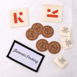 Custom Logo Printed Woven Label Paper Label