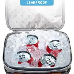 Customized Logo Insulated Thermal Bags Soft Tote Bento Lunch Box Portable Picnic Cooler Bag with Shoulder Strap