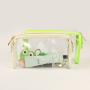 Candy Colors Makeup Cosmetic Waterproof Zipper Pouch Glasses Lipstick Holder PVC Travel Toiletry Bag Clear Makeup Bag