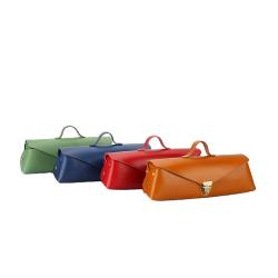 Wholesale beautiful nice design pencil case pen pouch leather kit leather case pen